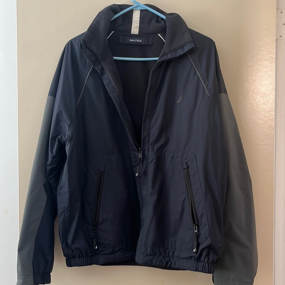 Nautica fleece-lined water resistant sports jacket